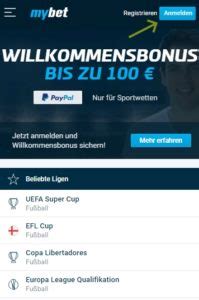 mybet paypal|Mybet Test 2024: Sportwetten Erfahrungen 85/100 Punkte.